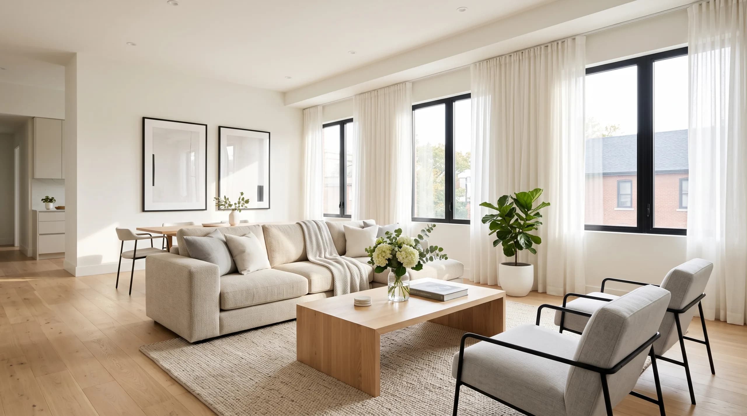 What ideal preparing a property for sale looks like in a modern interior design.