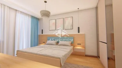Dedinje-petosoban stan sa privatnim dvorištem